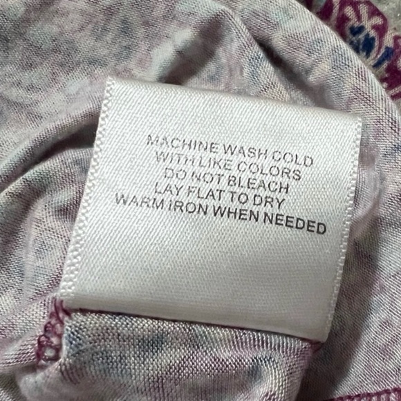 Modcloth Sleeveless Knit Top With Keyhole Accent Purple and Blue Size Small - Picture 7 of 7